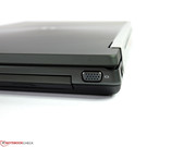 The VGA port is located towards the back and out of the way.