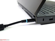 The unwieldy power cord could get annoying, but is always nicely illuminated in blue.