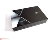 The product packaging already indicates the premium claim of Dell's XPS 13.