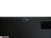 a somewhat better 8 MP camera is on the back.