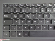 Left half of the keyboard