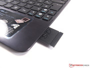 SD cards can be inserted into the keyboard dock.