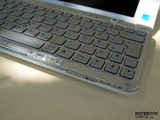 The slide switch on the front edge as the power switch, alternately to the otherwise common button.