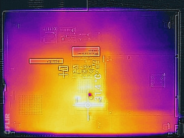 Idle temperature - underside