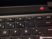 Two of the function keys feature LEDs...