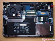 In order to get to the internal hardware components, the entire bottom plate needs to be removed.