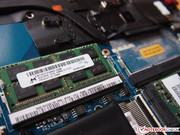 Two RAM slots; one single 4 GB module.