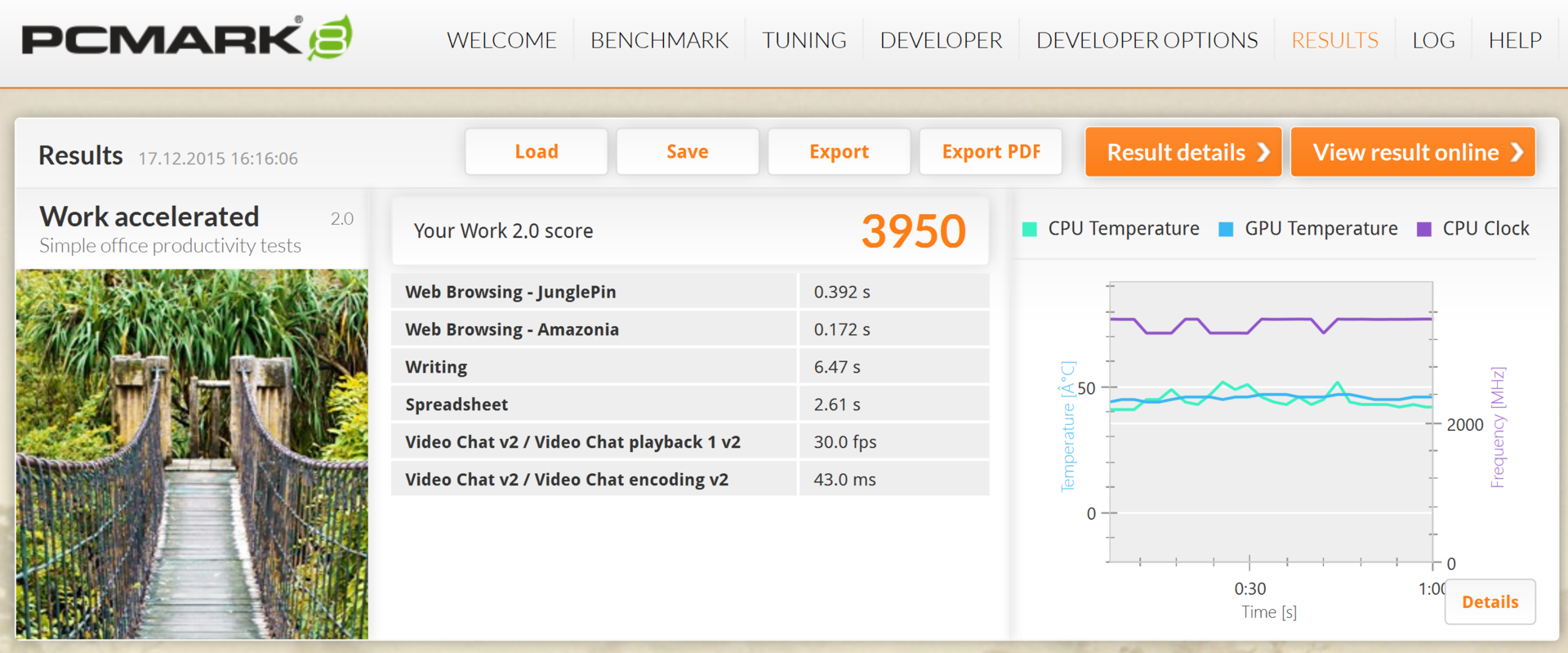 View results. PCMARK 8. PCMARK work 3.0 Battery Life. PCMARK work 3.0 Performance. PCMARK 10 Результаты graphic.