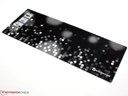 Supplies: The mat is a mouse pad, keyboard cover and polishing cloth.