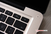 And this is where you turn it on. The MacBook Pros series still feature a "real" power button.