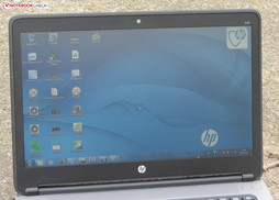 The ProBook 645 outdoors.