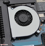 The fan can be removed for cleaning.