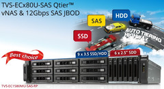 QNAP TVS-ECx80U-SAS-RP series with Intel Xeon processor