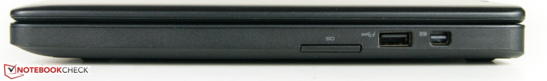 Right: SD-card slot, 1 USB 3.0 (w/PowerShare), mini DisplayPort