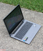 The IdeaPad S500 outdoors.