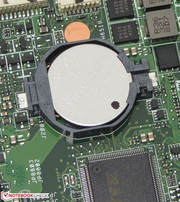 Access to the BIOS battery is granted.