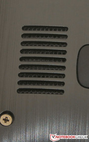 The speakers are located at the bottom of the device.