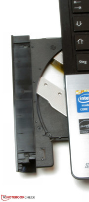 The DVD burner reads and writes all kinds of DVDs and CDs.