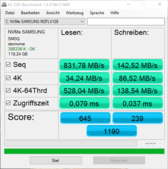 ASSSD MZFLV128 NVMe 128 GB