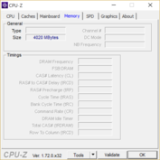 System info CPU-Z Memory