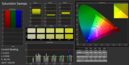 Saturation - after calibration with internal color sensor