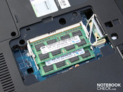 The DDR3 memory sits in two slots.