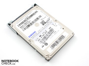 Samsung's SpinPoint hard disk rotates in liquid bearings.