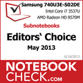 Award Samsung Ultra Touch 740U3E