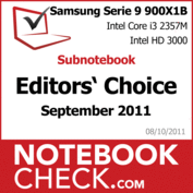 Award Subnotebook of the Month September 2011