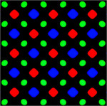 Samsung's Diamond Pixels layout (magnified).