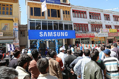 Samsung Experience Store in Leh at almost 12,000 feet