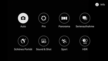 Camera app: modes