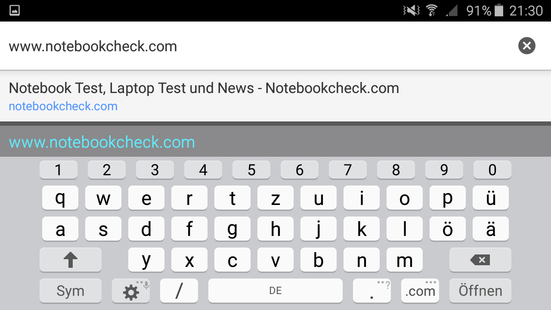 Keyboard landscape mode