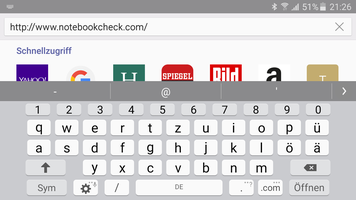 Keyboard landscape mode