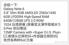 Samsung Galaxy Note 6 alleged specs leak online February 2016