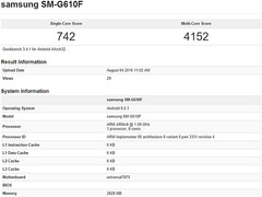 Samsung Galaxy On7 (2016) Android smartphone spotted on Geekbench