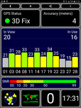 GPS signal outdoors