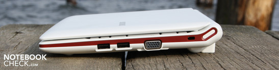 Right: 2 x USB 2.0, VGA
