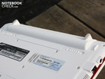 Battery sticks out but is firmly attached.