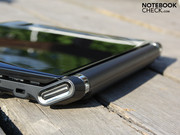 They accentuate the battery, incorporating it into the overall design.