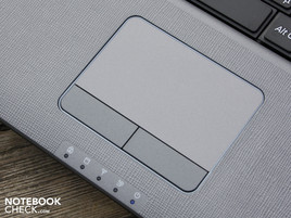 Touchpad with vertical/horizontal scrollbars