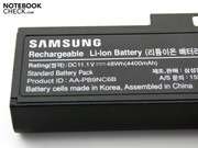 The battery has a low capacity of 4400 mAh