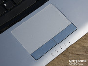 The touchpad doesn't completely manage to hide fingerprint marks.