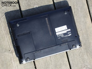 The base plate contains a hatch leading to the hardware.