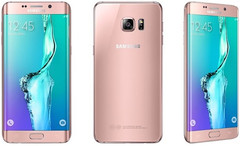 Samsung SM-G9280 Galaxy S6 Edge+ pink gold Android smartphone hits China