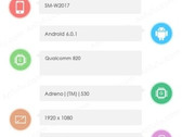 Samsung SM-W2017 Veyron Android flip-phone on AnTuTu