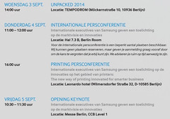 Samsung Unpacked IFA 2014 invite Samsung Galaxy Note 4 launch event