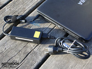 Power cable plus adapter cable have a stately length of 3.7 meters
