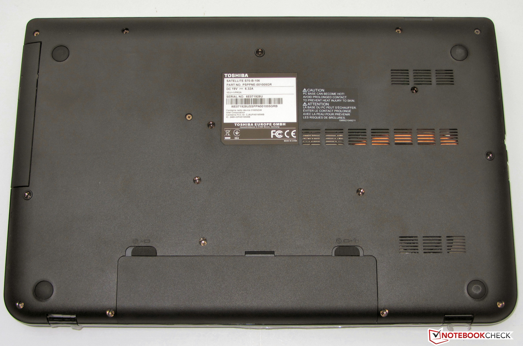 Toshiba Satellite S70-B-106 Notebook Review Update - NotebookCheck ...