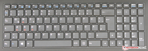 The keyboard features a backlight